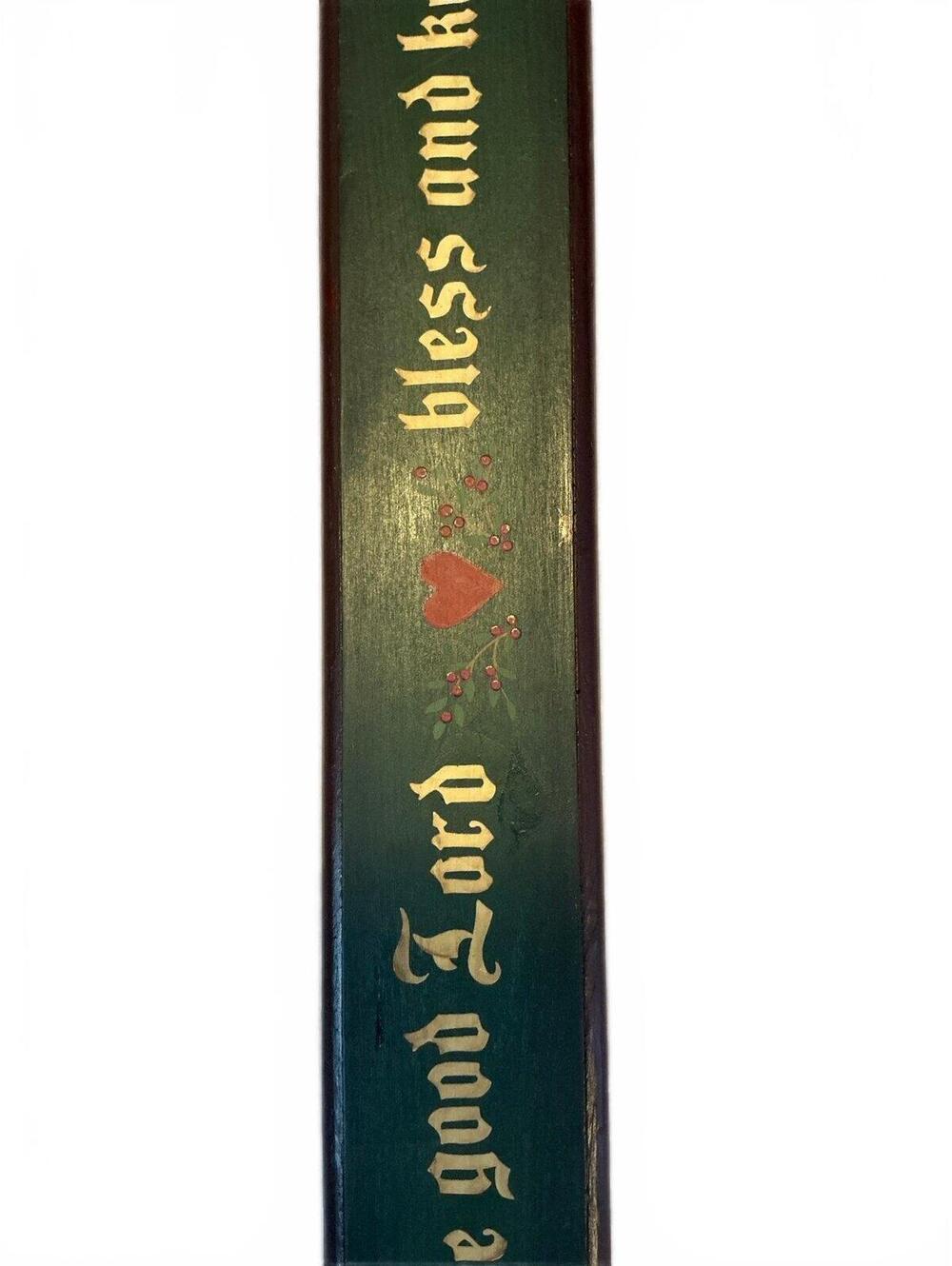 May the Good Lord Bless & Keep You Crazy Mtn Wooden Rustic Painted Wall Plaque